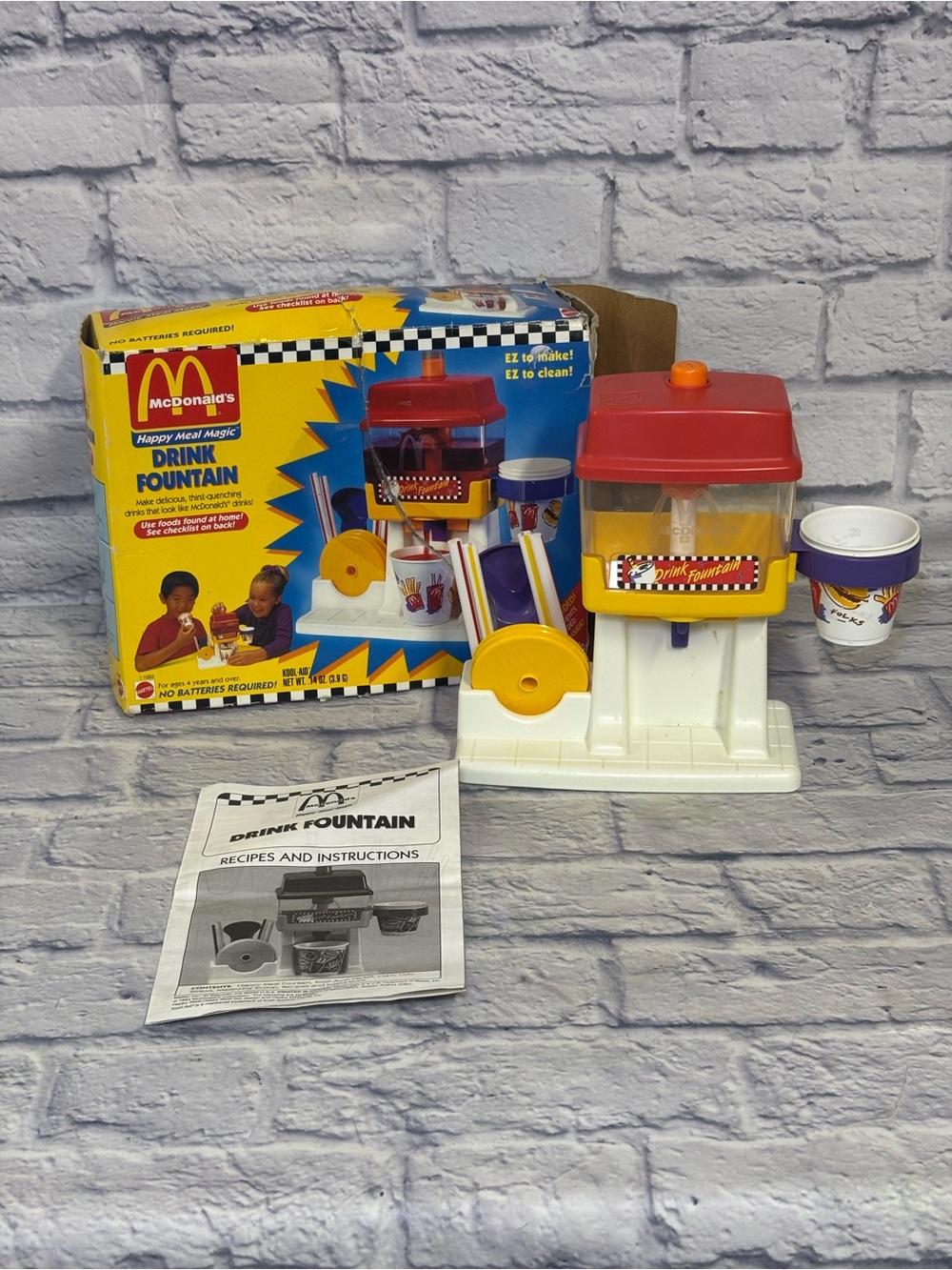 Vintage 1993 MCDONALD'S Happy Meal Magic Drink Fountain Mattel 11092